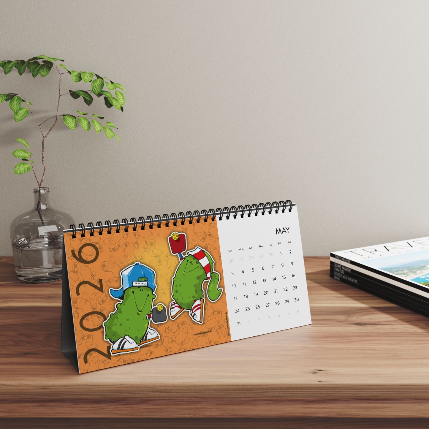 2026 Desk Calendar, Pickleball