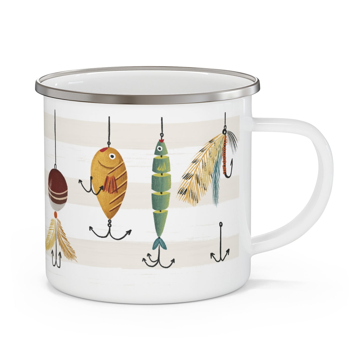 Fisherman's Enamel Camping Mug