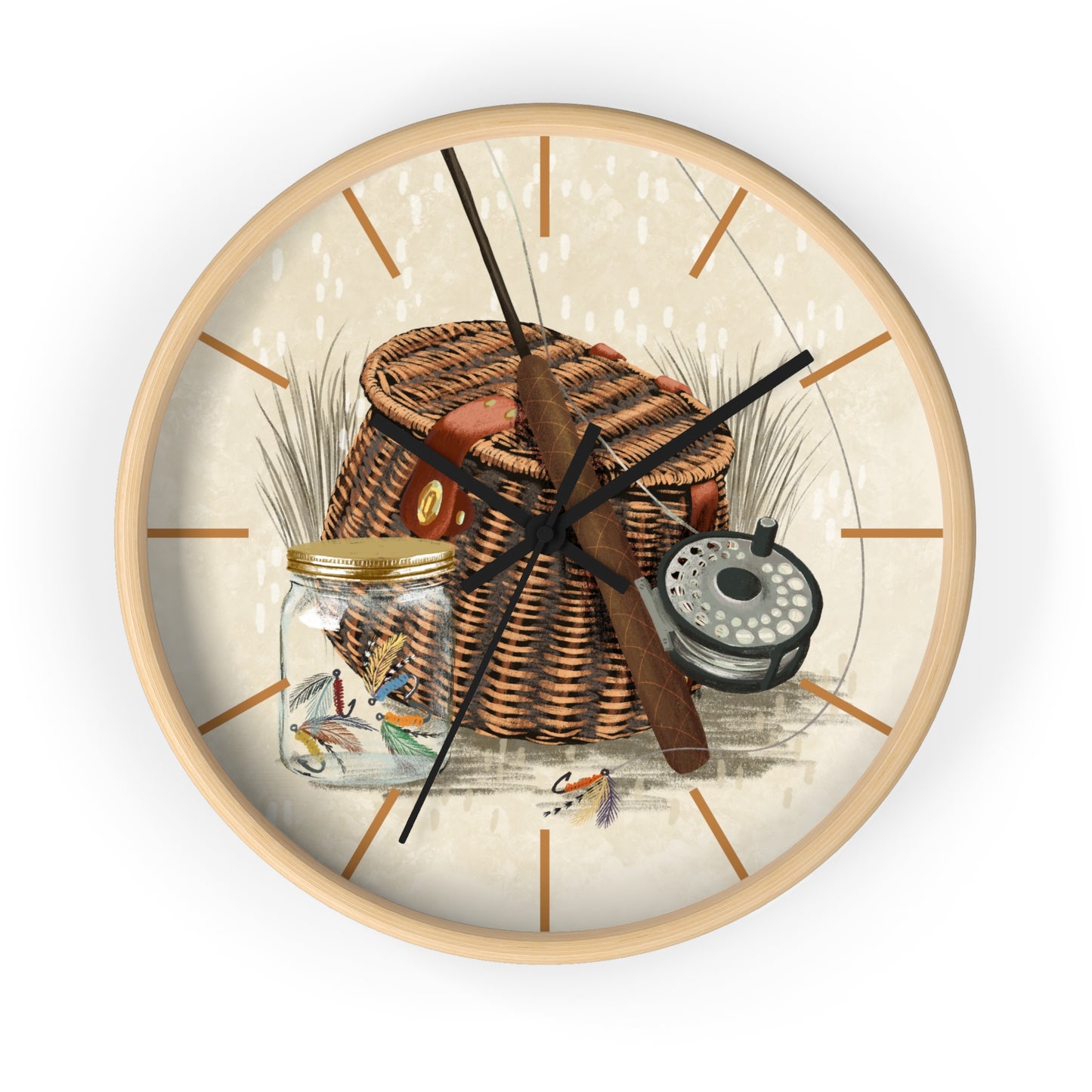 Wall Clock, Fish and Tackle