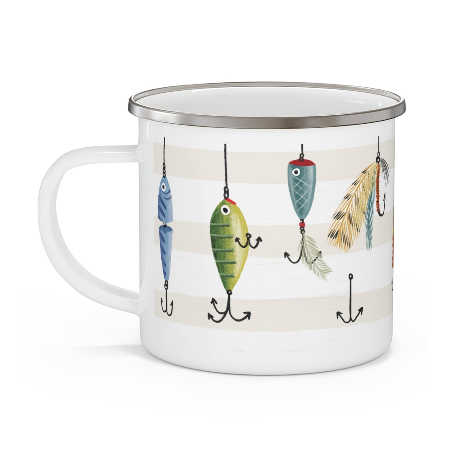 Fisherman's Enamel Camping Mug