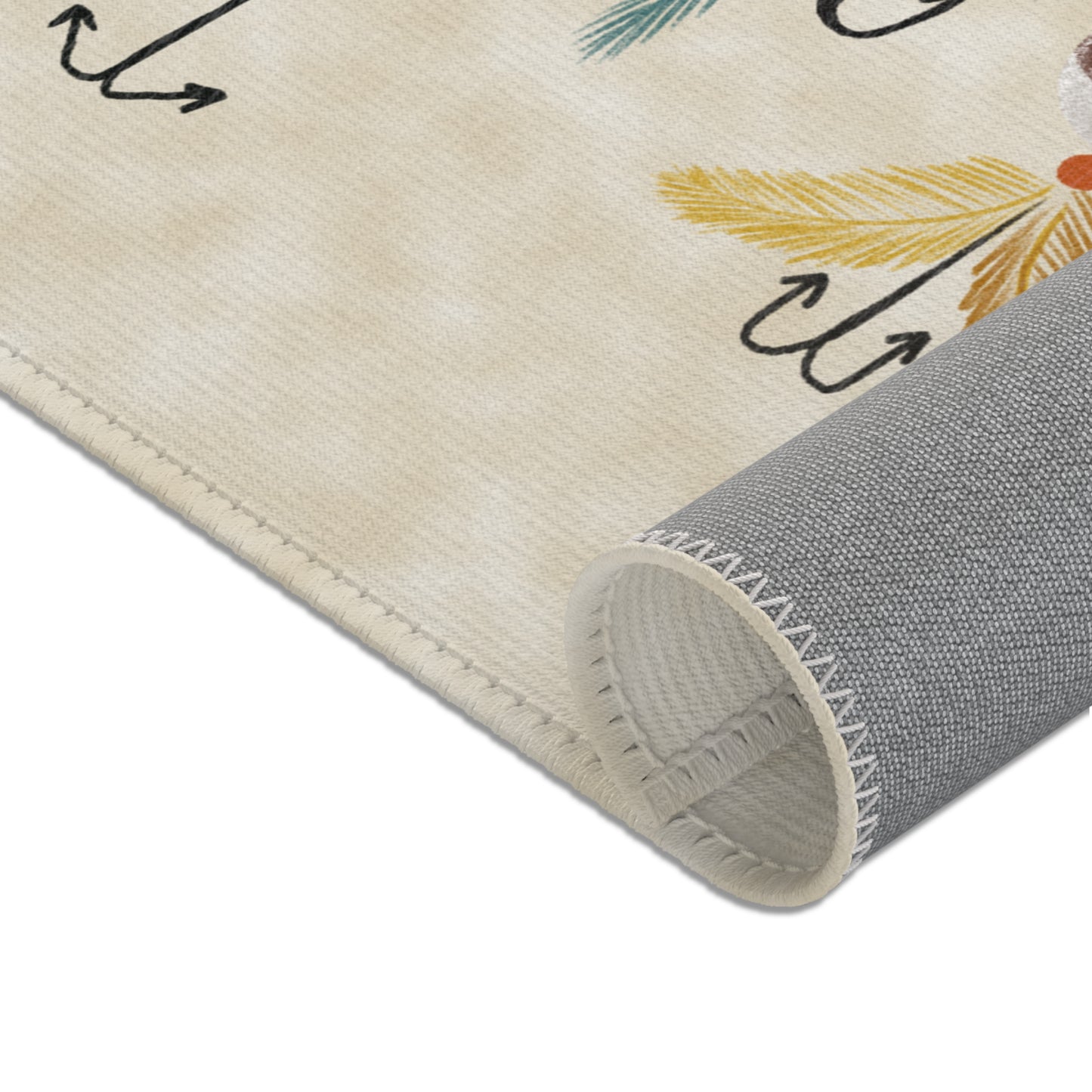 Kitchen Rug, 2 Fishing Designs