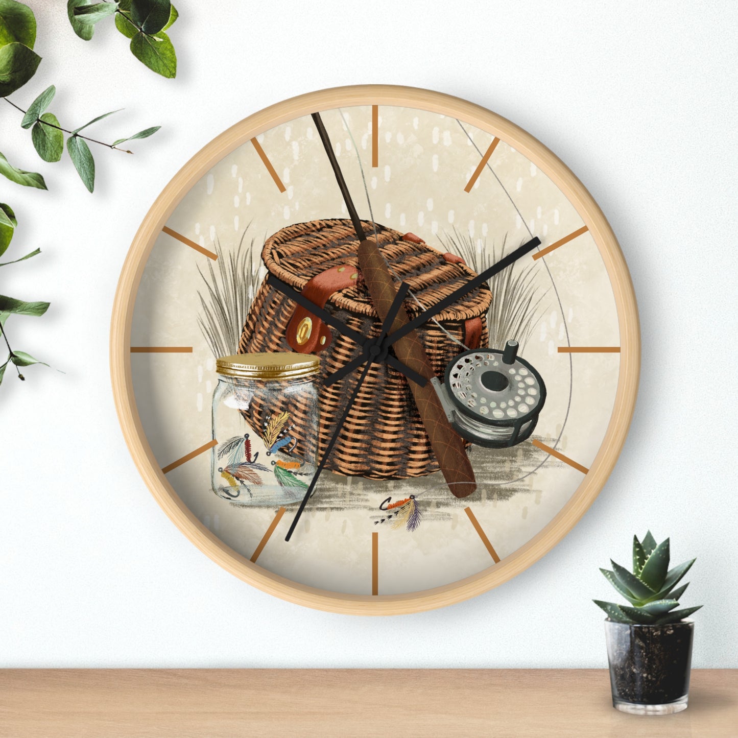 Wall Clock, Fish and Tackle