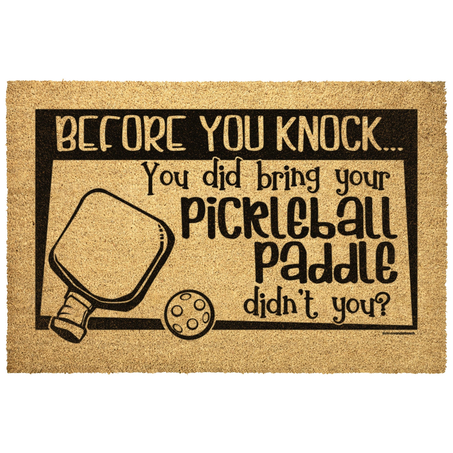 Door Mats, Pickleball