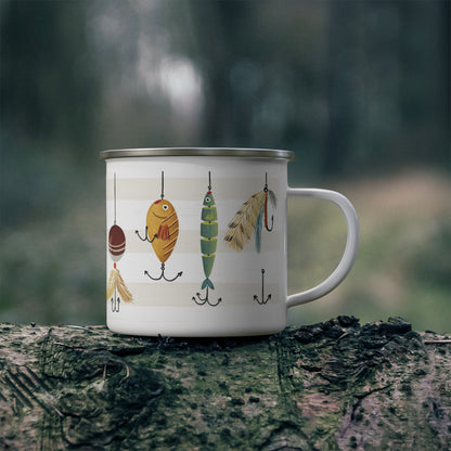 Fisherman's Enamel Camping Mug