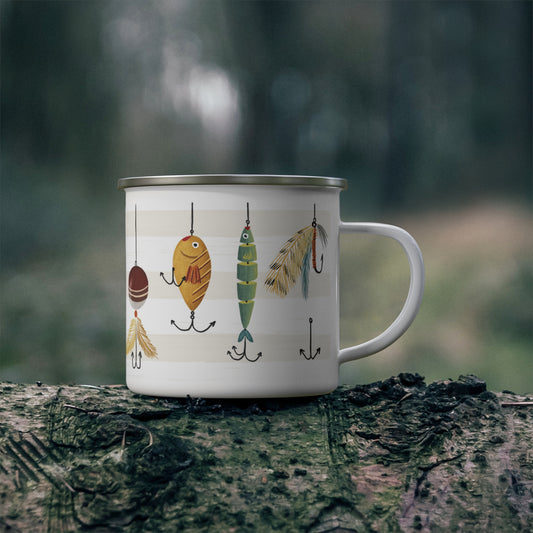 Fisherman's Enamel Camping Mug