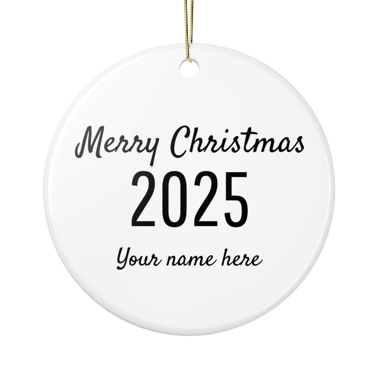 Dink the Halls with Personalized Pickleball Ceramic Ornament, five design variations