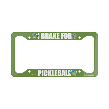 License Plate Frame, 3 Pickleball Designs