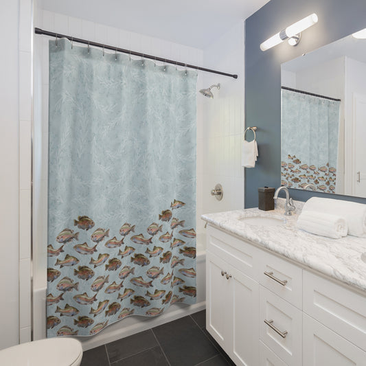 Reel it in with Our Fishing-Themed Shower Curtains!