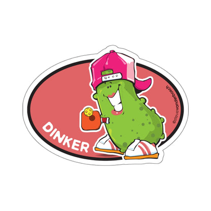 Kiss-Cut Stickers, Pickleball