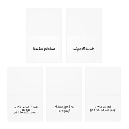 Greeting Cards, Pickleball (5-Pack)