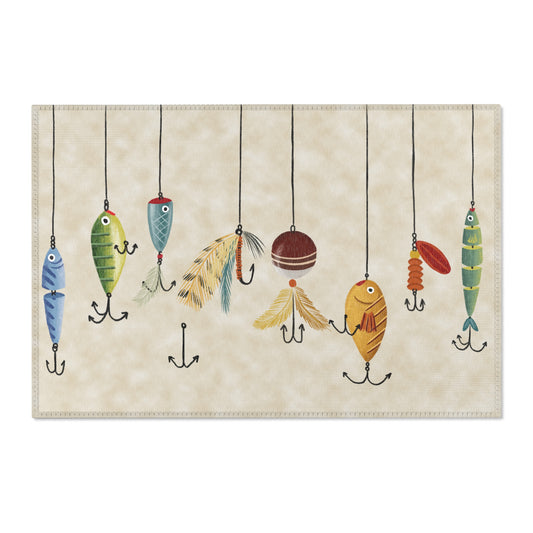 Kitchen Rug, 2 Fishing Designs