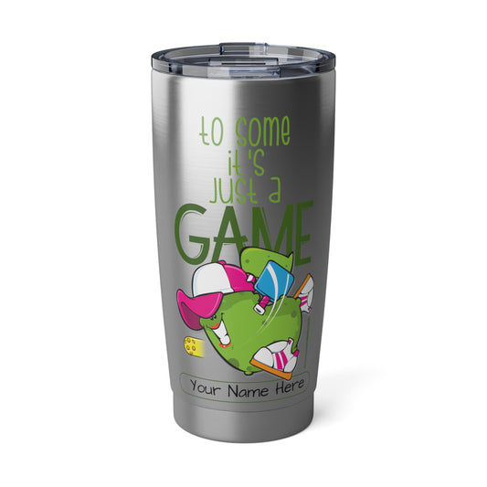 Game, Set, Sip — 20oz Personalizabhle Pickleball Tumbler, 2 Designs Options