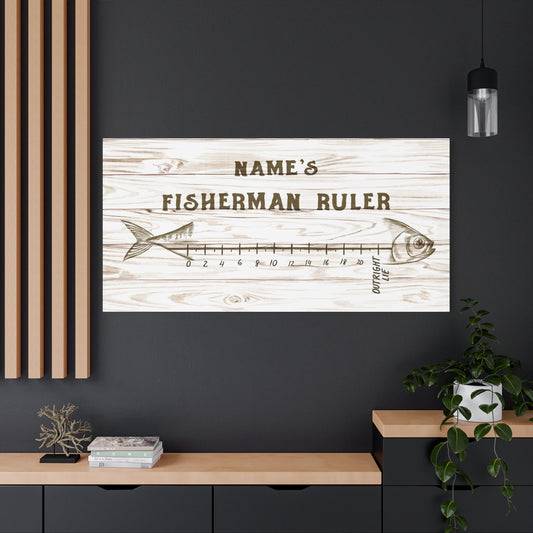 Fisherman's Ruler Canvas, Personalized