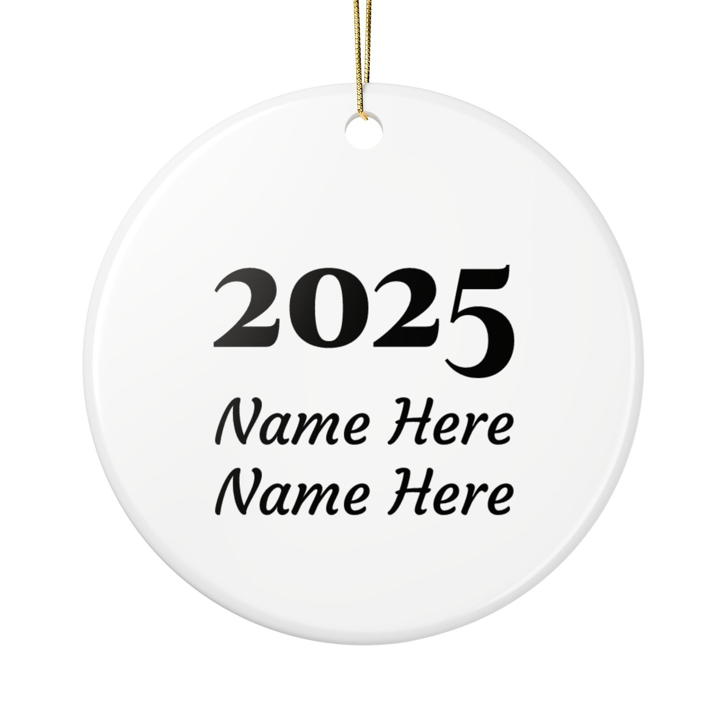 Dink the Halls with Personalized Pickleball Ceramic Ornament, five design variations