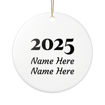 Dink the Halls with Personalized Pickleball Ceramic Ornament, five design variations