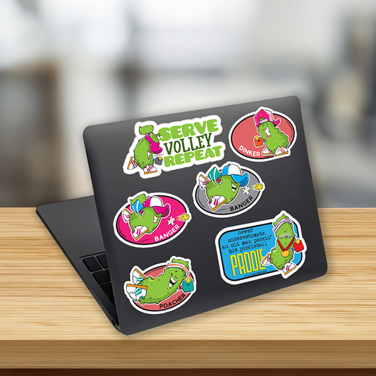 Kiss-Cut Stickers, Pickleball