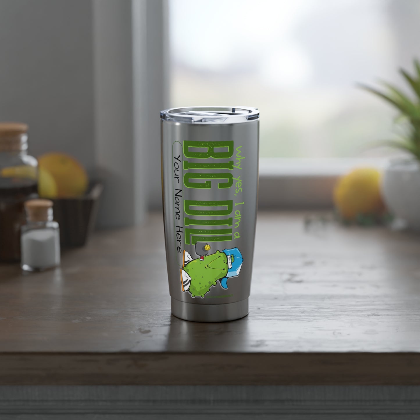 Game, Set, Sip — 20oz Personalizabhle Pickleball Tumbler, 2 Designs Options
