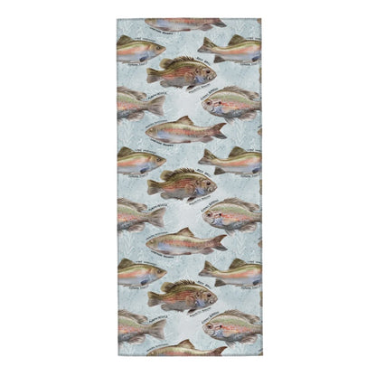 Tea Towels, Set of Three Fishing Designs